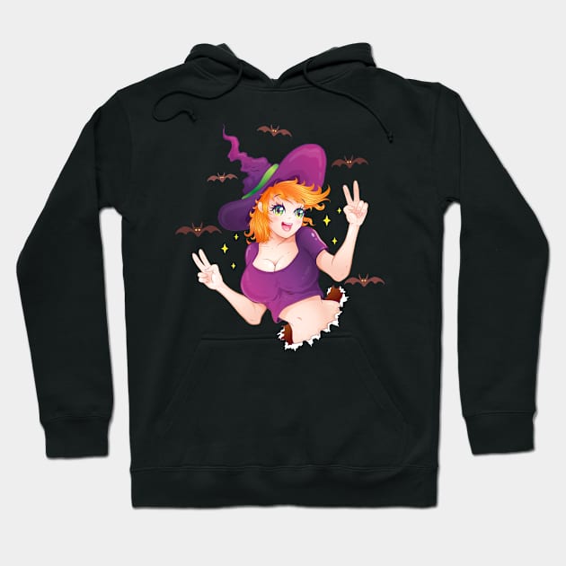 Kawaii witch Hoodie by Sir13